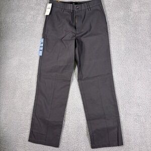 NWT Dockers Mens D2 Straight Fit Flat Front Pants Charcoal Gray 29x30